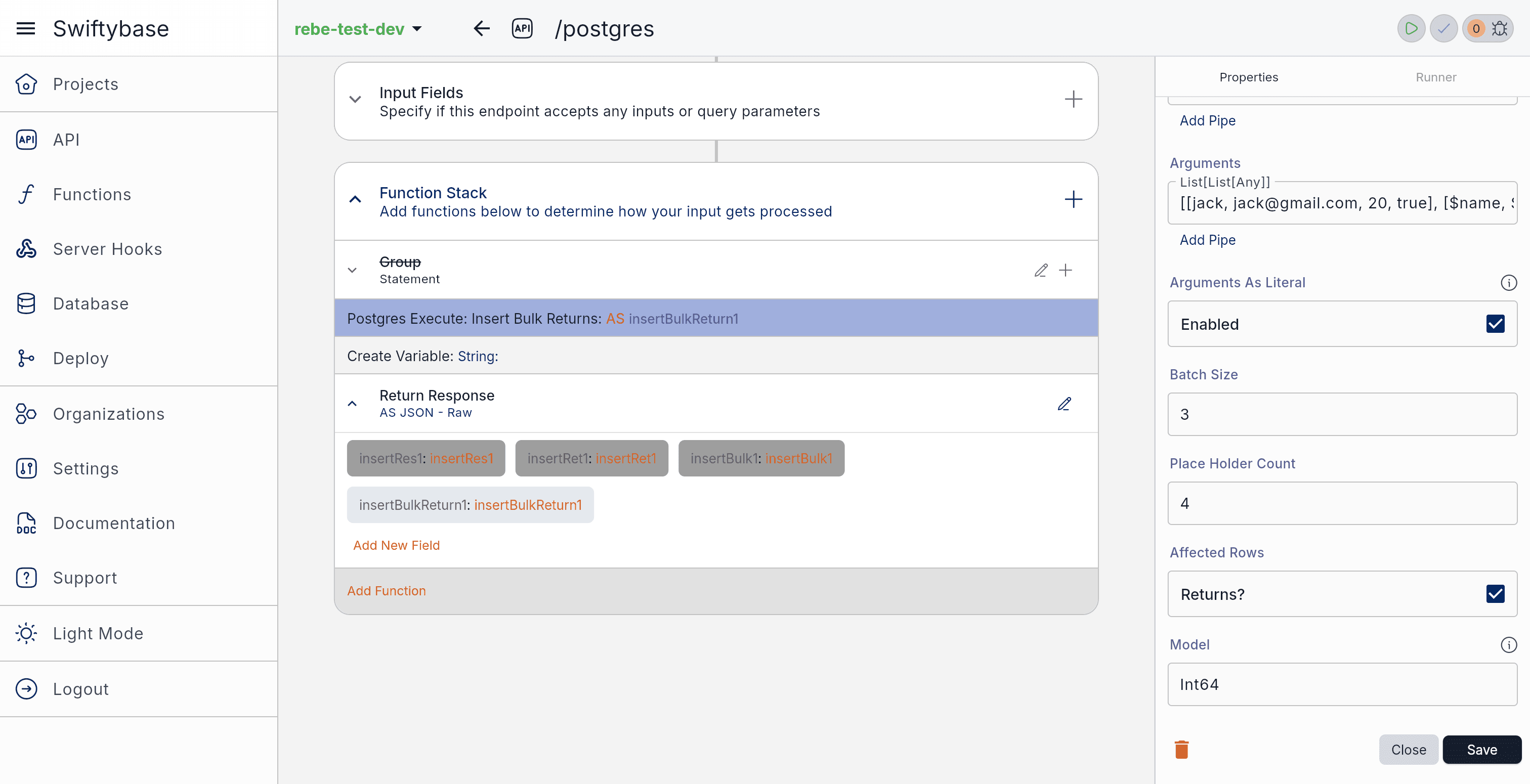 Postgres Insert Bulk